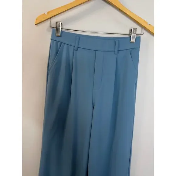 Halara Flex DayStretch High Waisted Pocket Work Flare Pants Light Azure XSP New - Picture 7 of 11